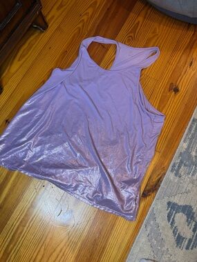 GAP Lavender Shimmer Racerback Tank
